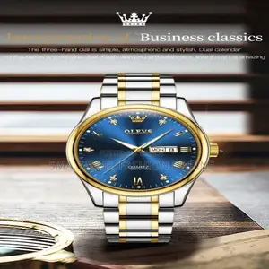 Olevs 5563 Men – Silver Blue