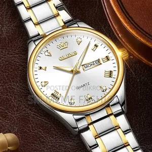 Olevs 5563 Men – Silver Blue