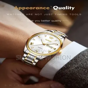 Olevs 5563 Men – Silver Blue