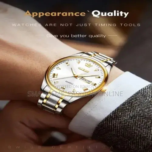 Olevs 5563 Men – Silver Blue