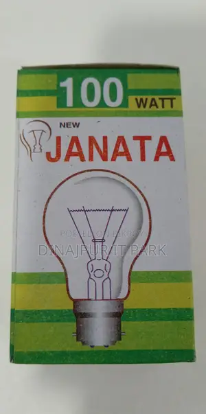 Janata 100W Clear Incandescent Bulb – B22 Pin Base