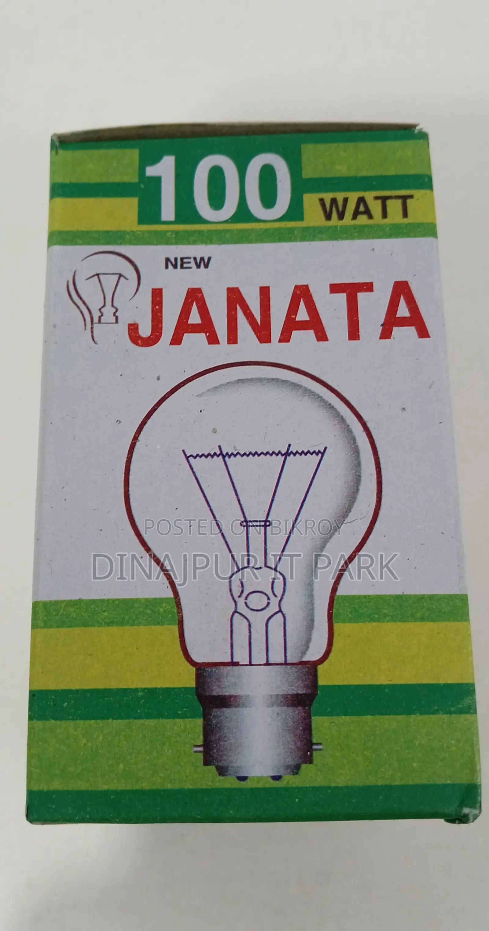 Janata 100W Clear Incandescent Bulb – B22 Pin Base