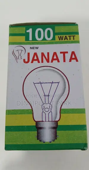 Janata 100W Clear Incandescent Bulb – B22 Pin Base