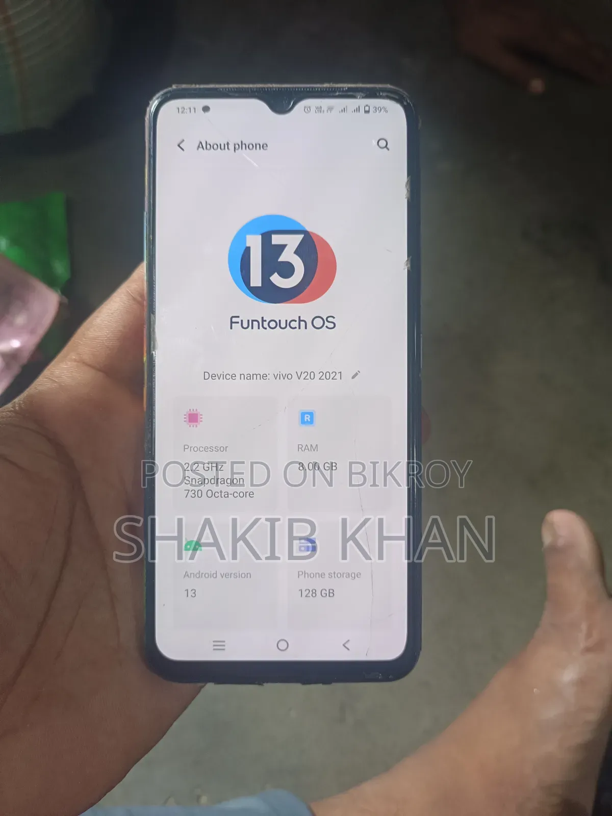 Vivo V20 2021 128 GB
