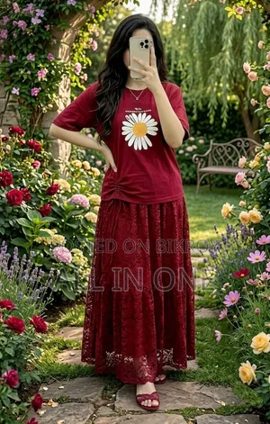Tshirt And Skirt Set New Update Collection