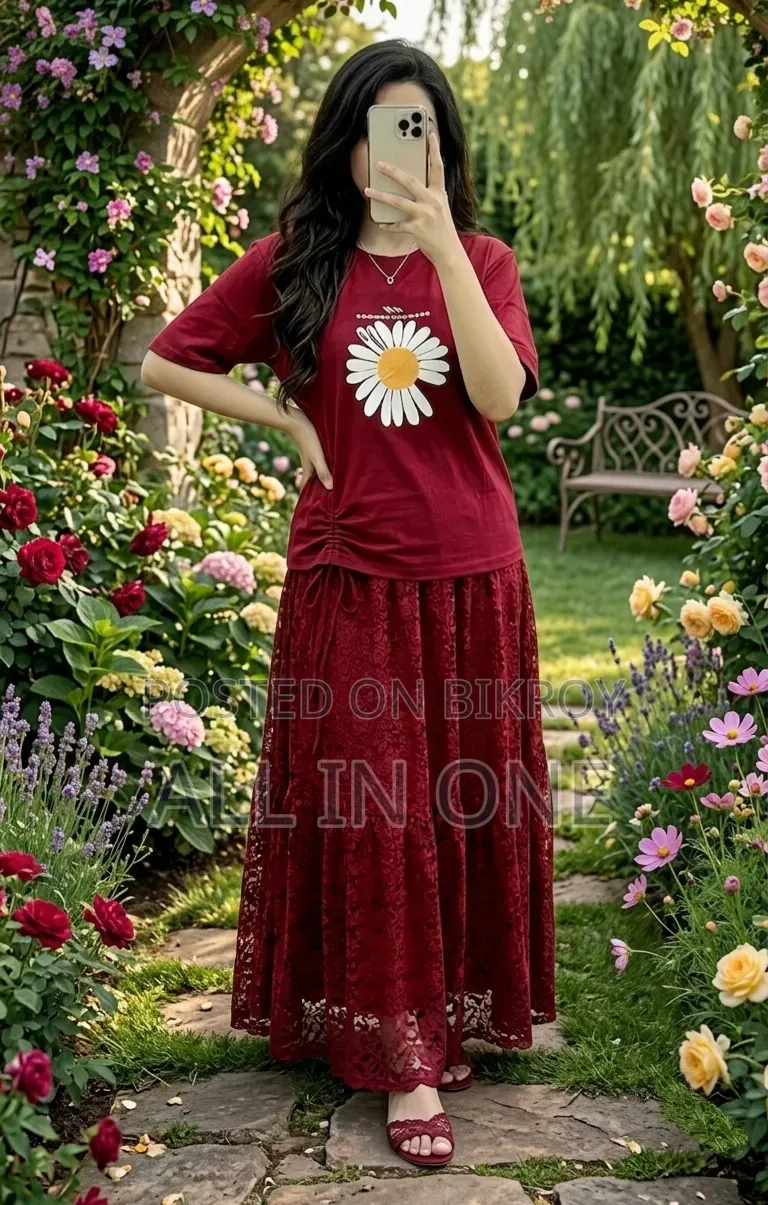 Tshirt And Skirt Set New Update Collection