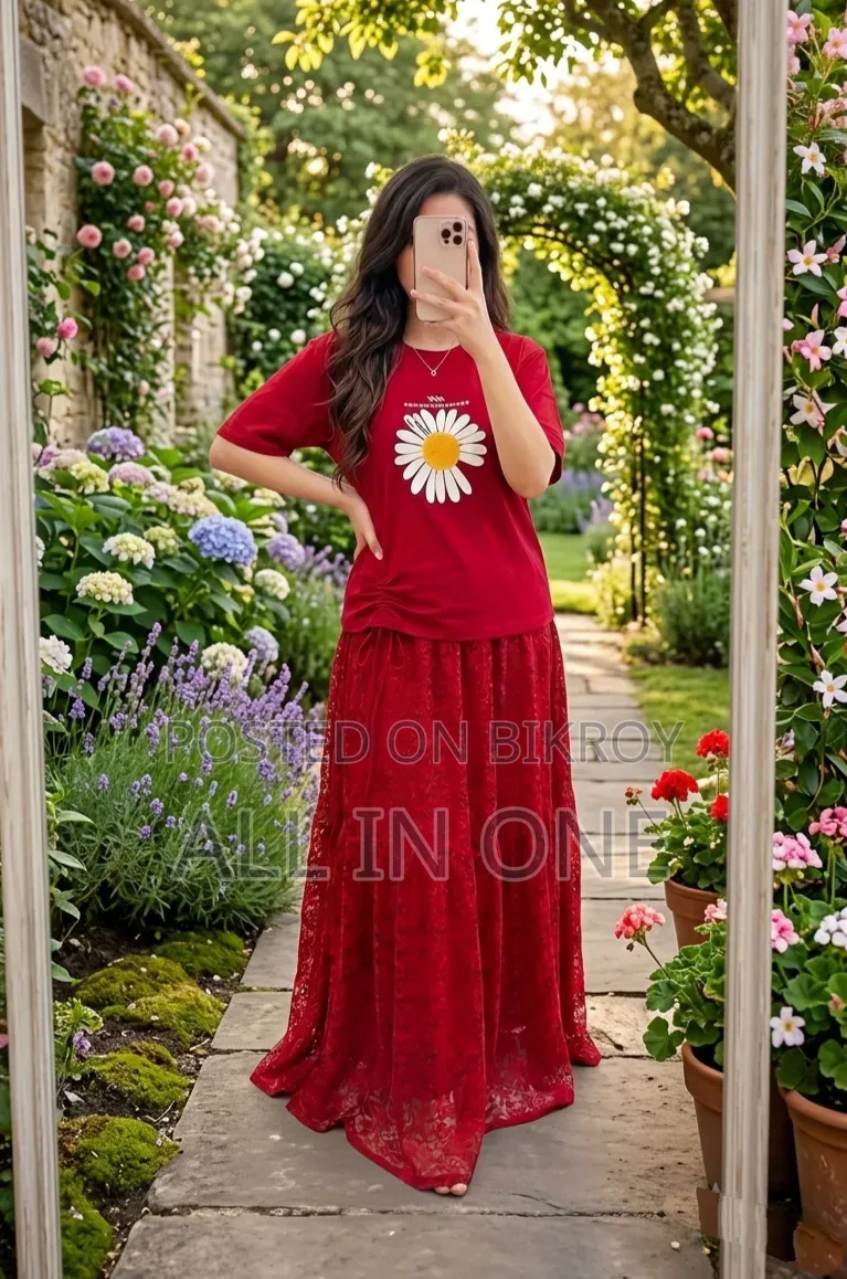 Tshirt And Skirt Set New Update Collection