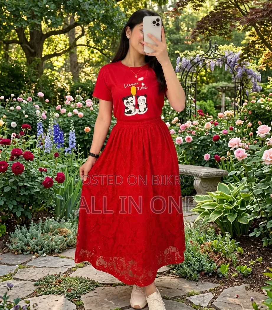 Tshirt And Skirt Set New Update Collection