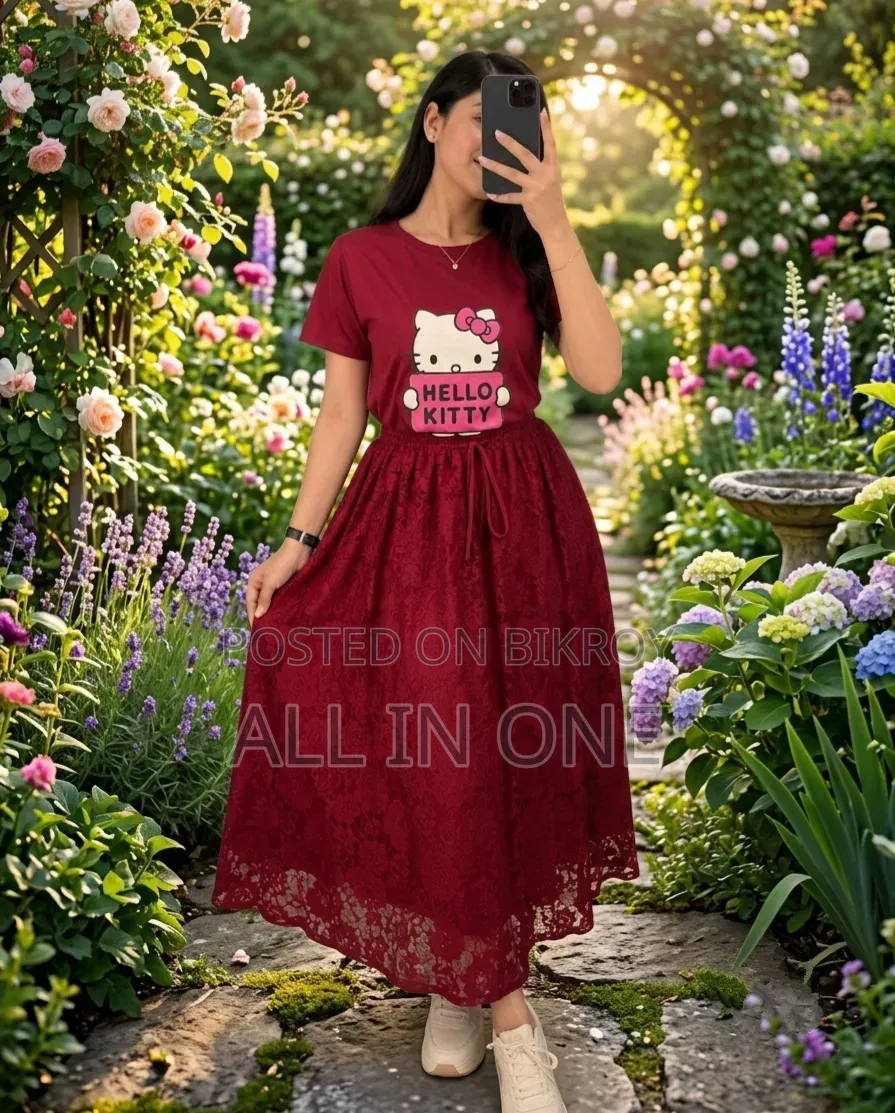 Tshirt And Skirt Set New Update Collection