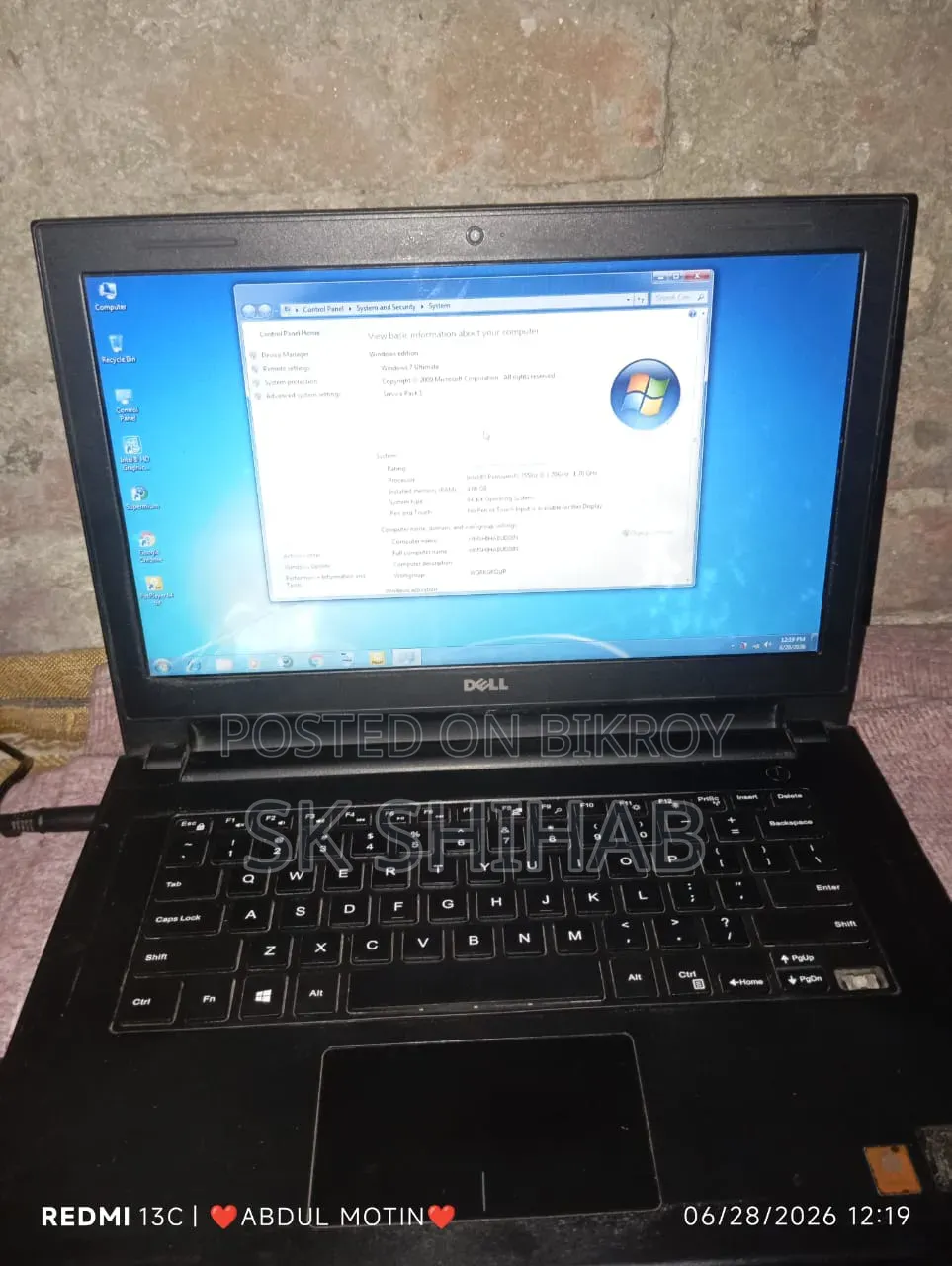 Laptop Dell Inspiron 3542 4GB Intel Pentium HDD 500GB