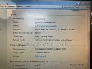 Desktop Computer Asus 4GB Intel Atom HDD 500GB