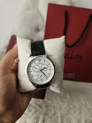 Cellox Cl7115jc St Bl Lt Blue Dial Leather Bracelet Watch for Male