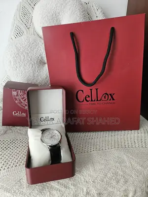 Cellox Cl7115jc St Bl Lt Blue Dial Leather Bracelet Watch for Male