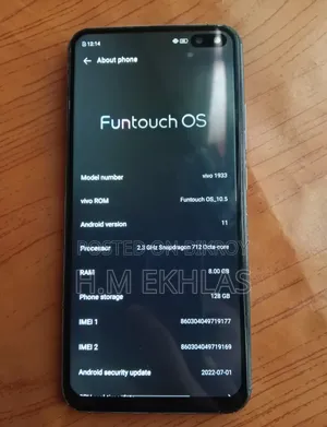 Vivo V19 128 GB Blue