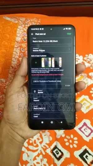 Xiaomi Redmi Note 12 256 GB Black