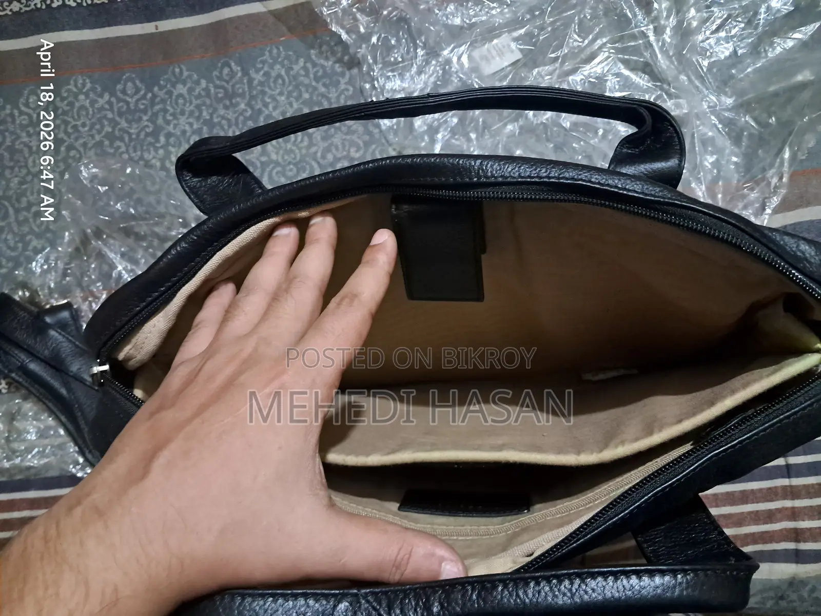 Gents Leather Bag (Genuine Cow Leather)