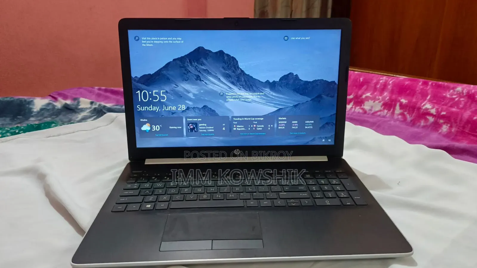 ল্যাপটপ HP 15 4GB ইন্টেল কোর i3 SSD 256GB