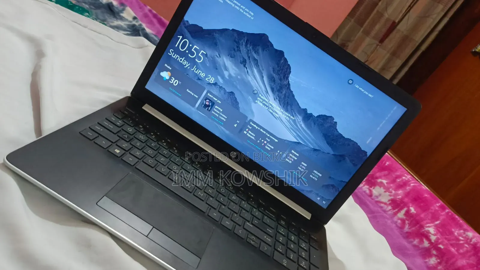 ল্যাপটপ HP 15 4GB ইন্টেল কোর i3 SSD 256GB