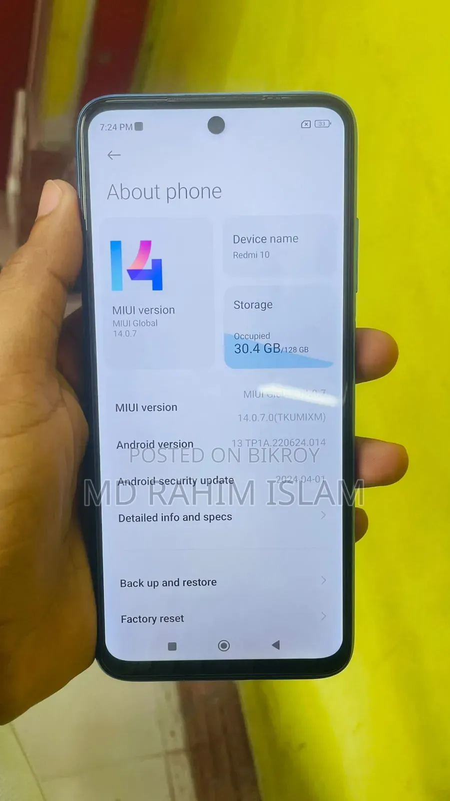 Xiaomi Redmi 10 128 GB Blue