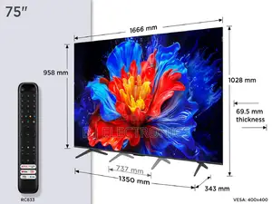 Tcl 75p8k 75" 4k Uhd Qled Smart Google Tv