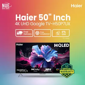 Haier 50" Bezel Less 4k Google Tv | H50p7ux