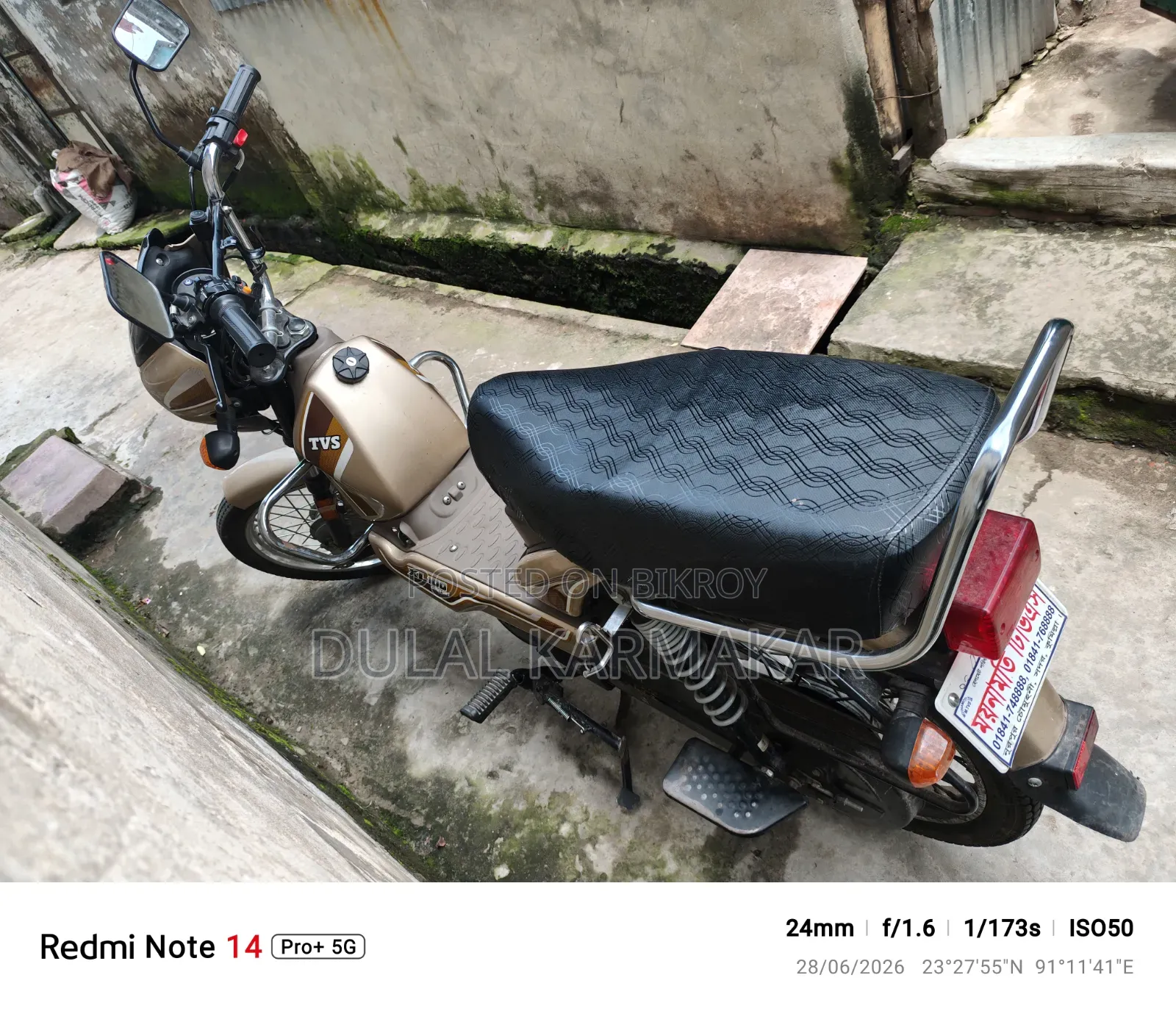 TVS XL 100 2024 Gold