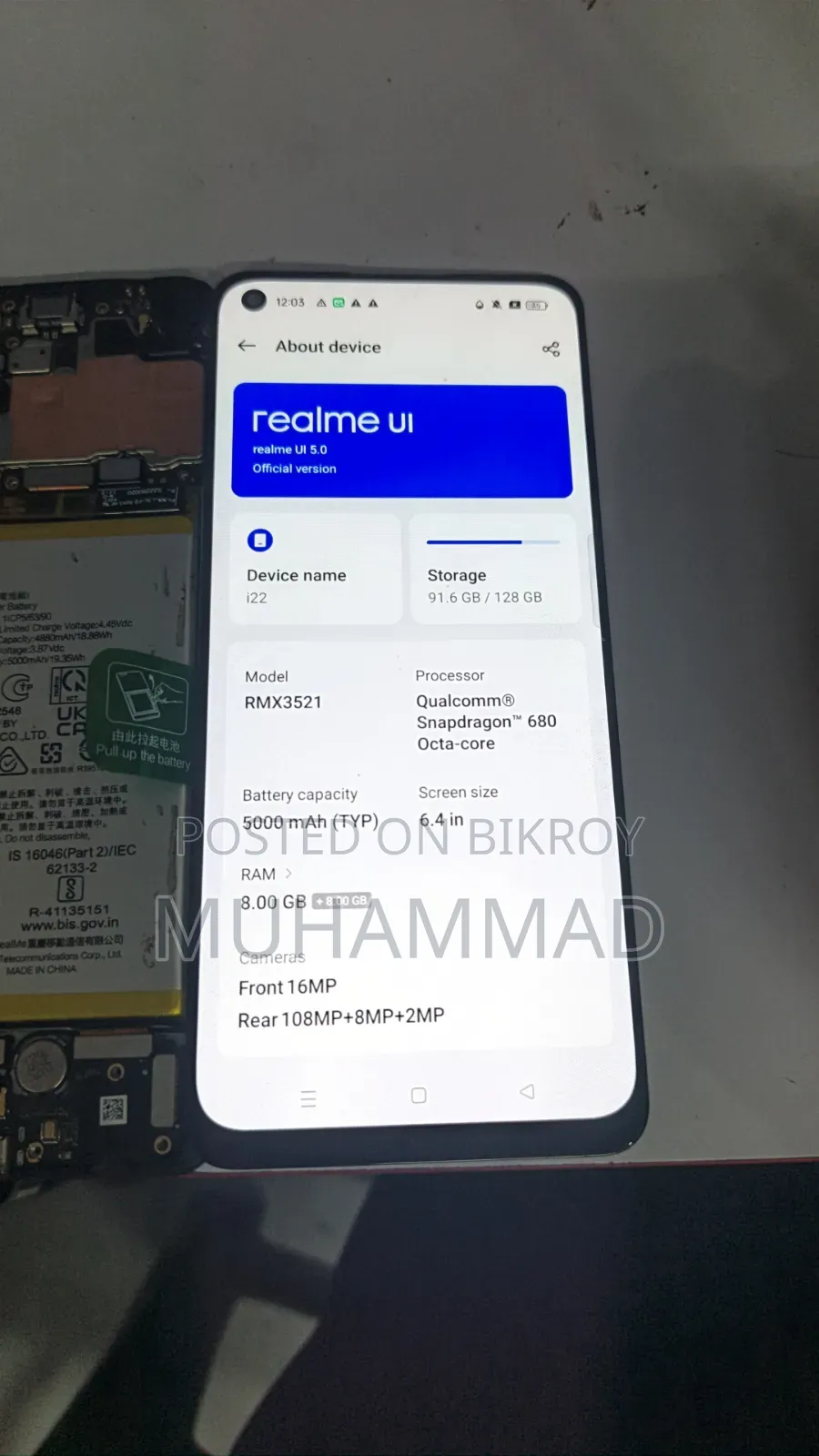 Realme 9 128 GB Yellow