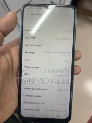 Vivo Y20 64 GB Blue