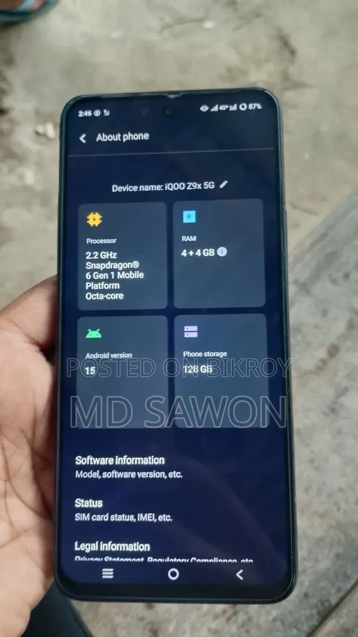 iQOO Z9x 128 GB Black