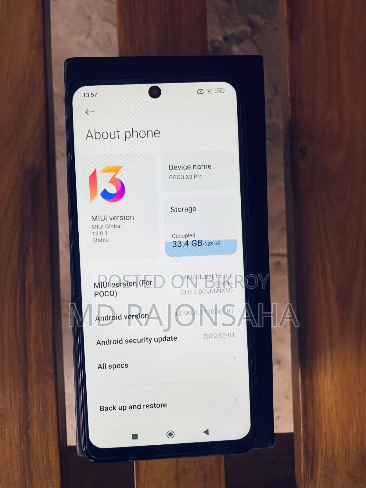 New Xiaomi Poco X3 Pro 128 GB Blue