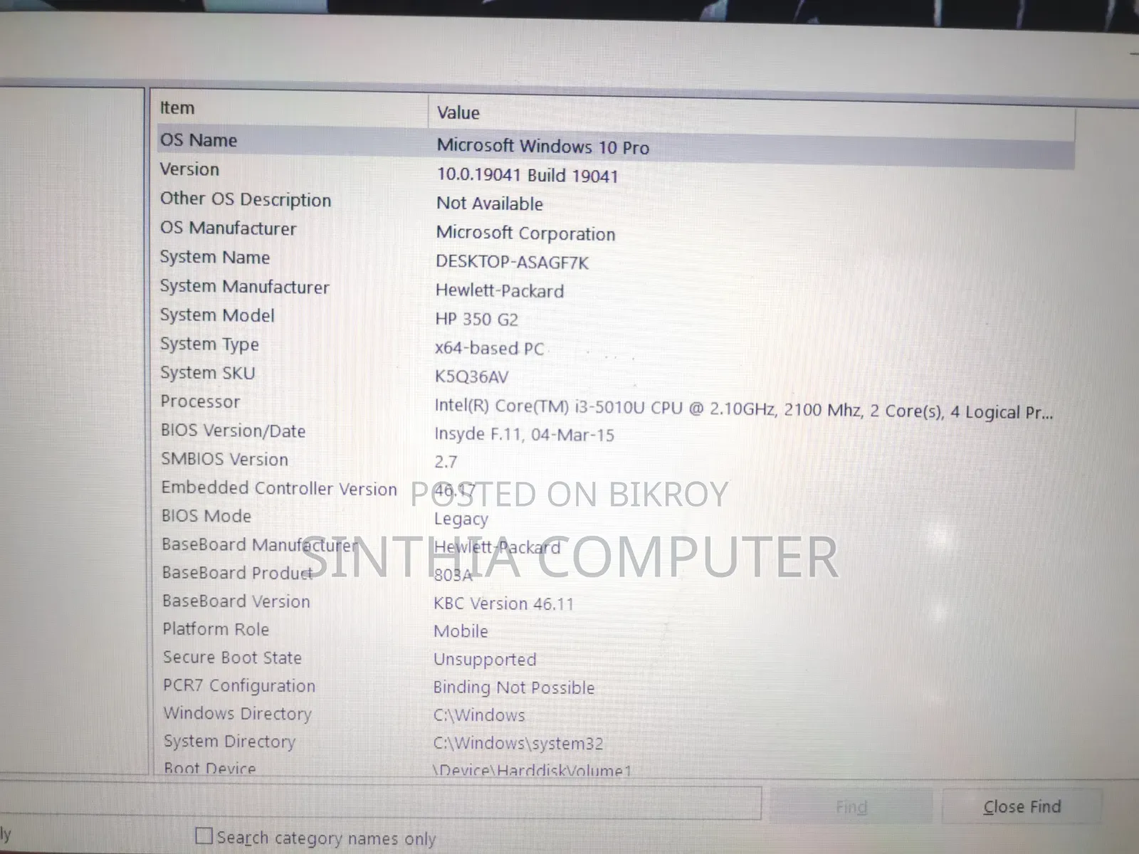 Laptop HP 350 G2 4GB Intel Core i3 HDD 500GB