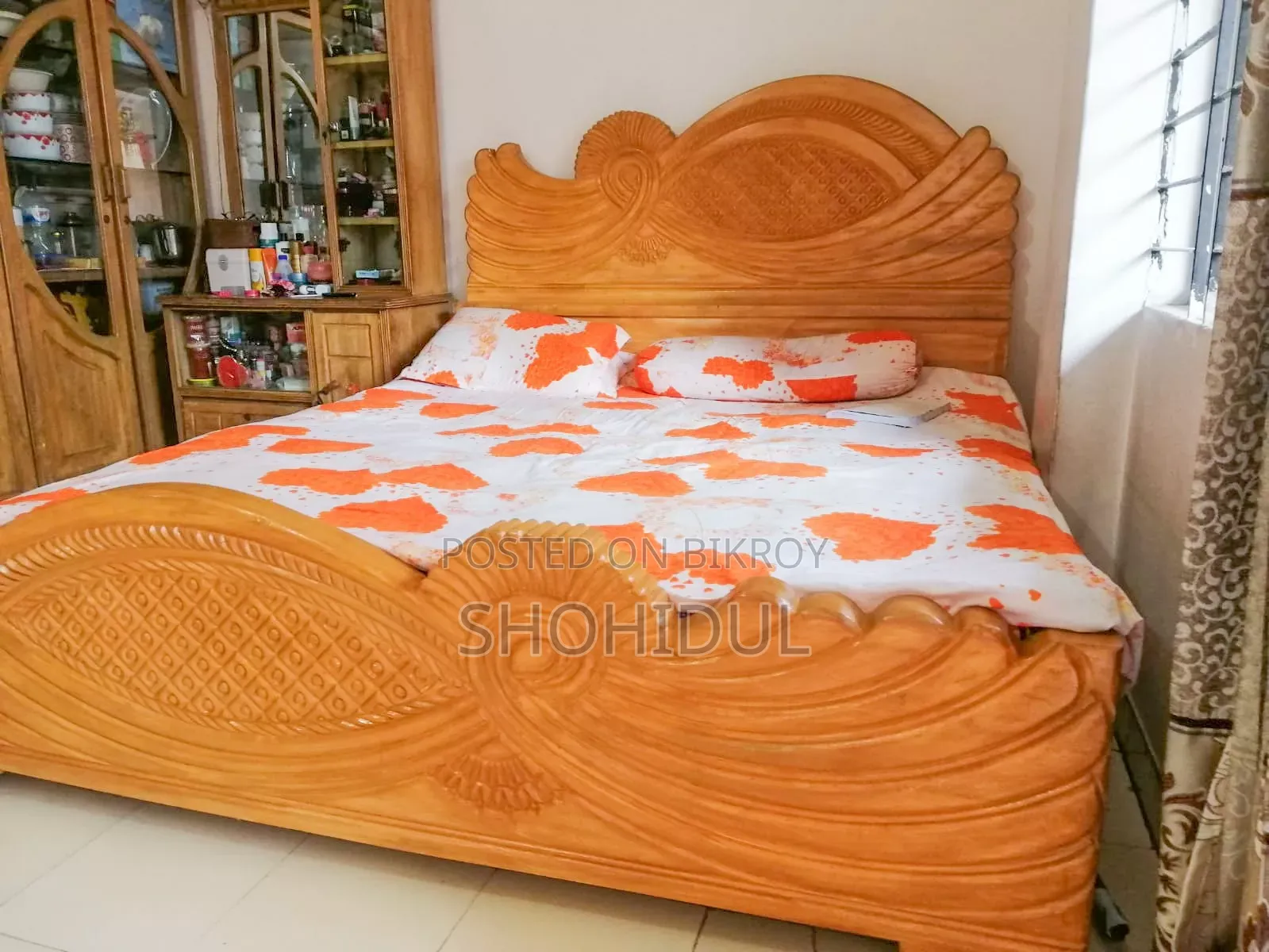 সেগুন কাঠের খাট