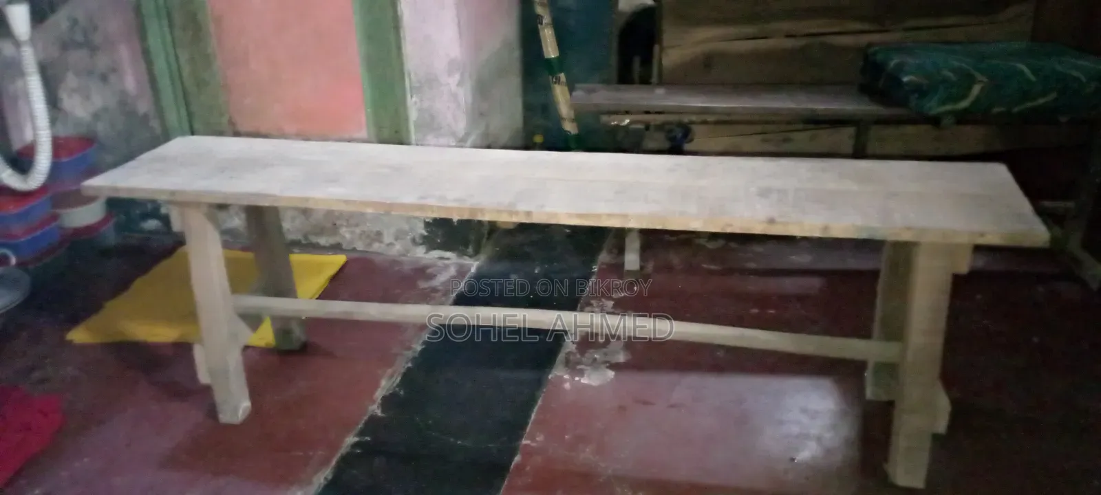 A wooden stool will be sold