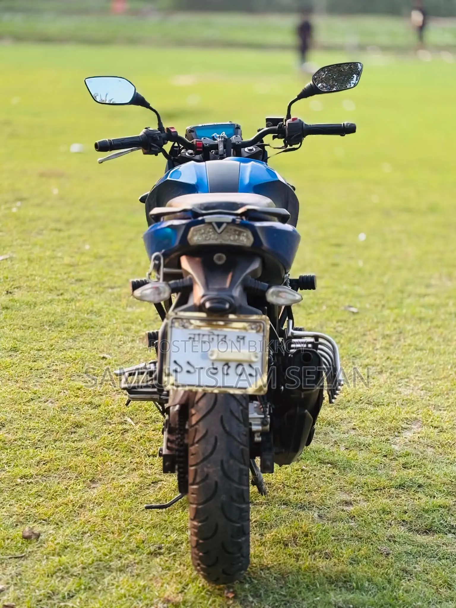 New TVS Apache 160 4V 2019 Blue