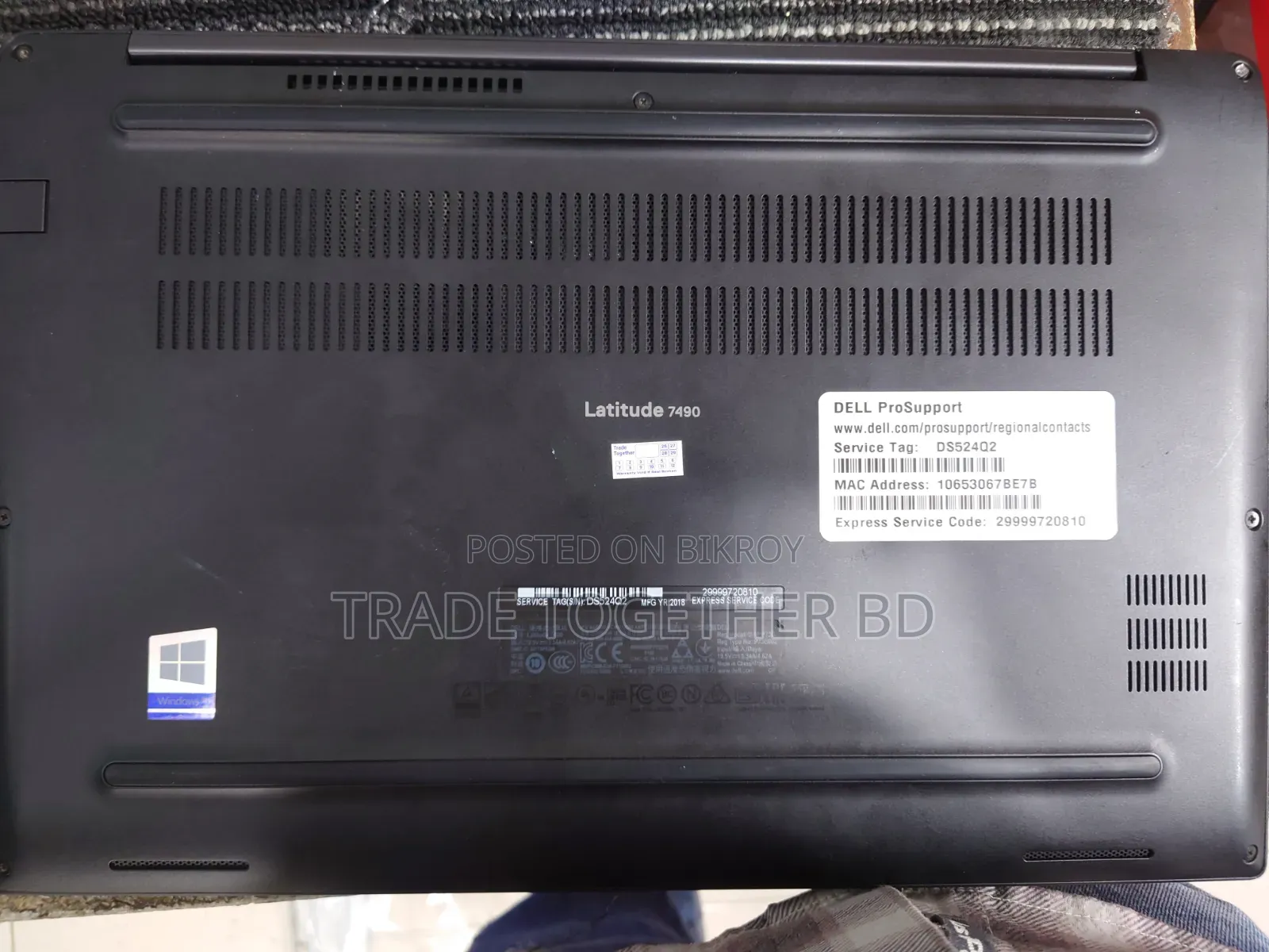 Laptop Dell Latitude 7490 8GB Intel Core i7 SSD 256GB