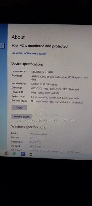 Laptop Toshiba Satellite C855 6GB AMD HDD+SSD 256GB