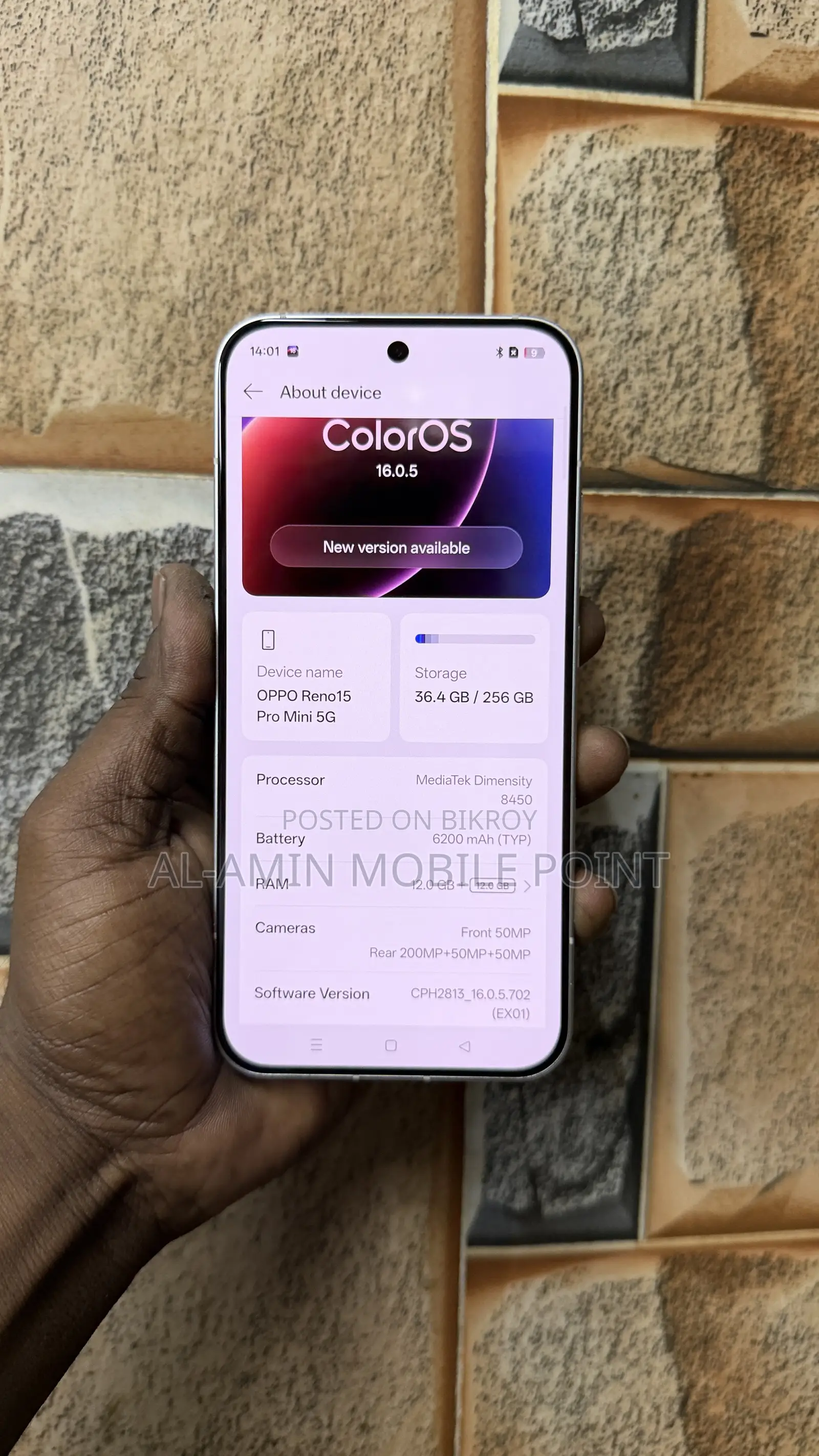 Oppo Reno15 Pro Mini 5G 256 GB White