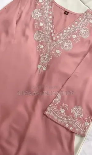 Pure Cotton Jori Embroidery One Piece (1 Piece) 🌸