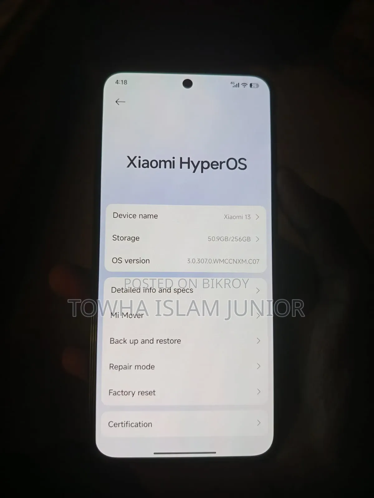 Xiaomi 13 256 GB Black