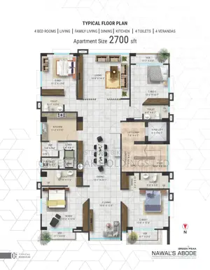 4-bedroom Apartment in Green Peak Holdings, Mohakhali DOHS for Sale