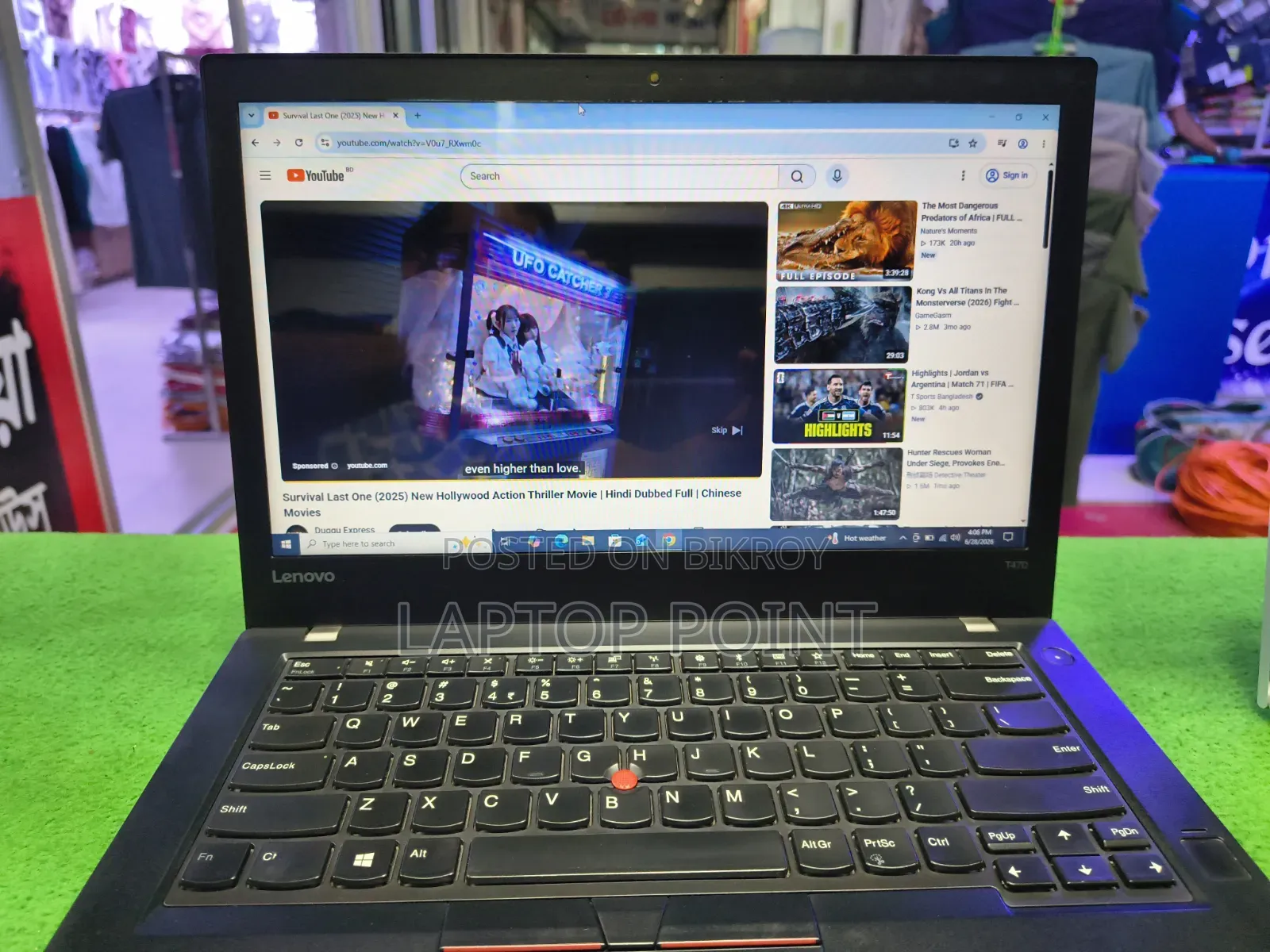 Laptop Lenovo ThinkPad T470 8GB Intel Core i5 SSD 256GB