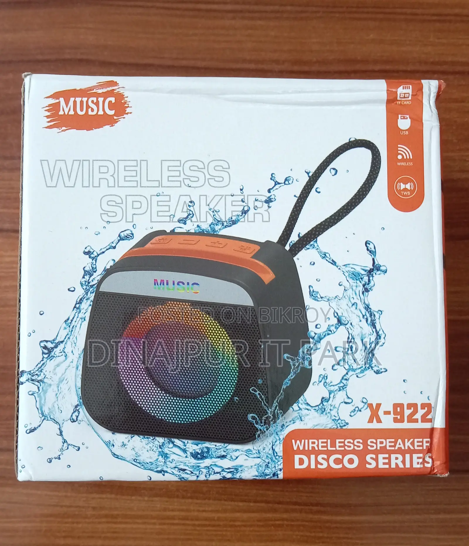 X-922 Disco Series Portable Wireless Bluetooth Speaker With Rgb Light