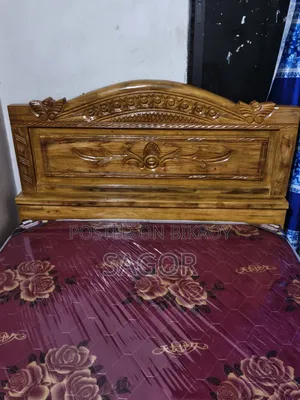 Jessore Teak Wood Semi-Double Bed 5/7