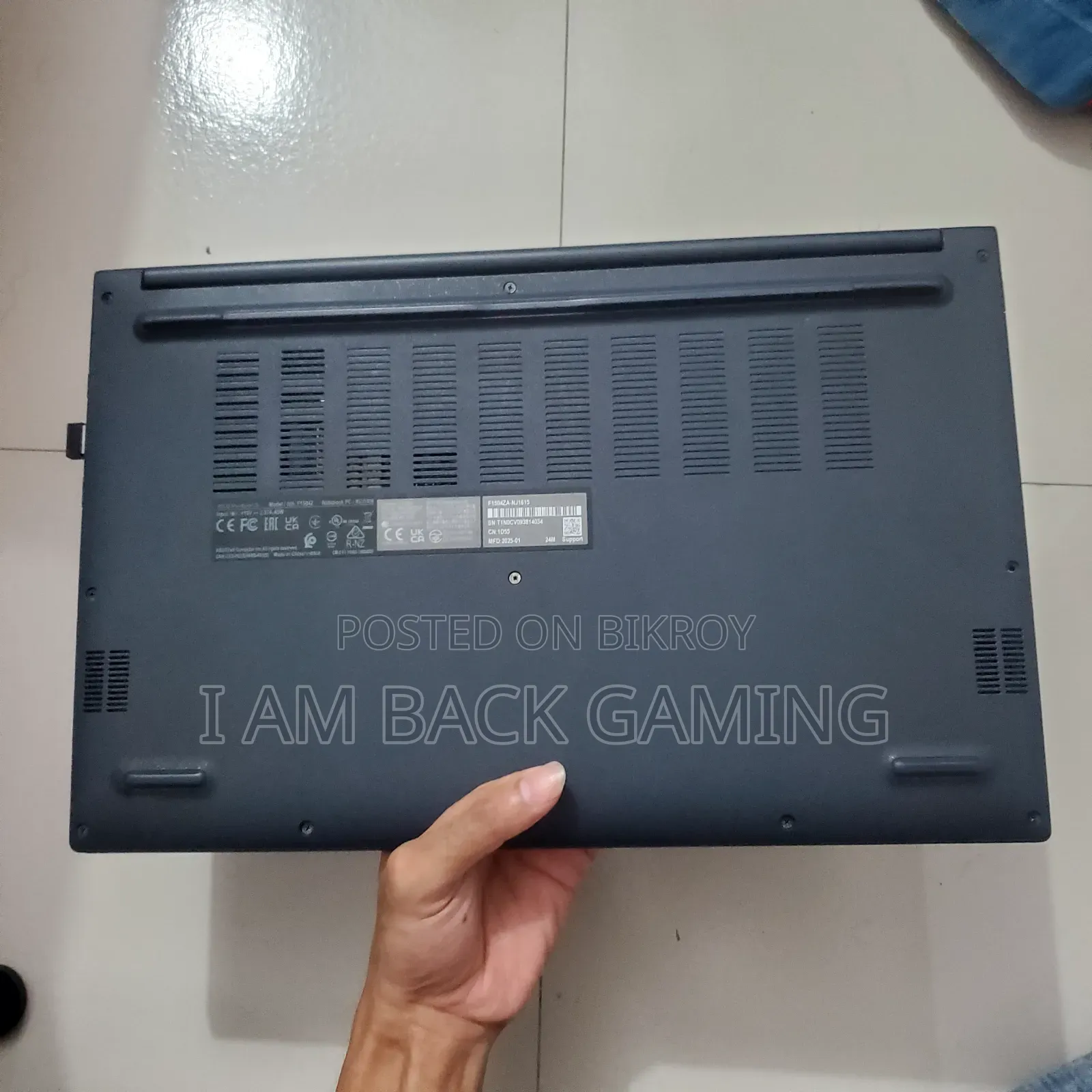 Laptop Asus Vivobook 15 8GB Intel Core i3 SSD 500GB