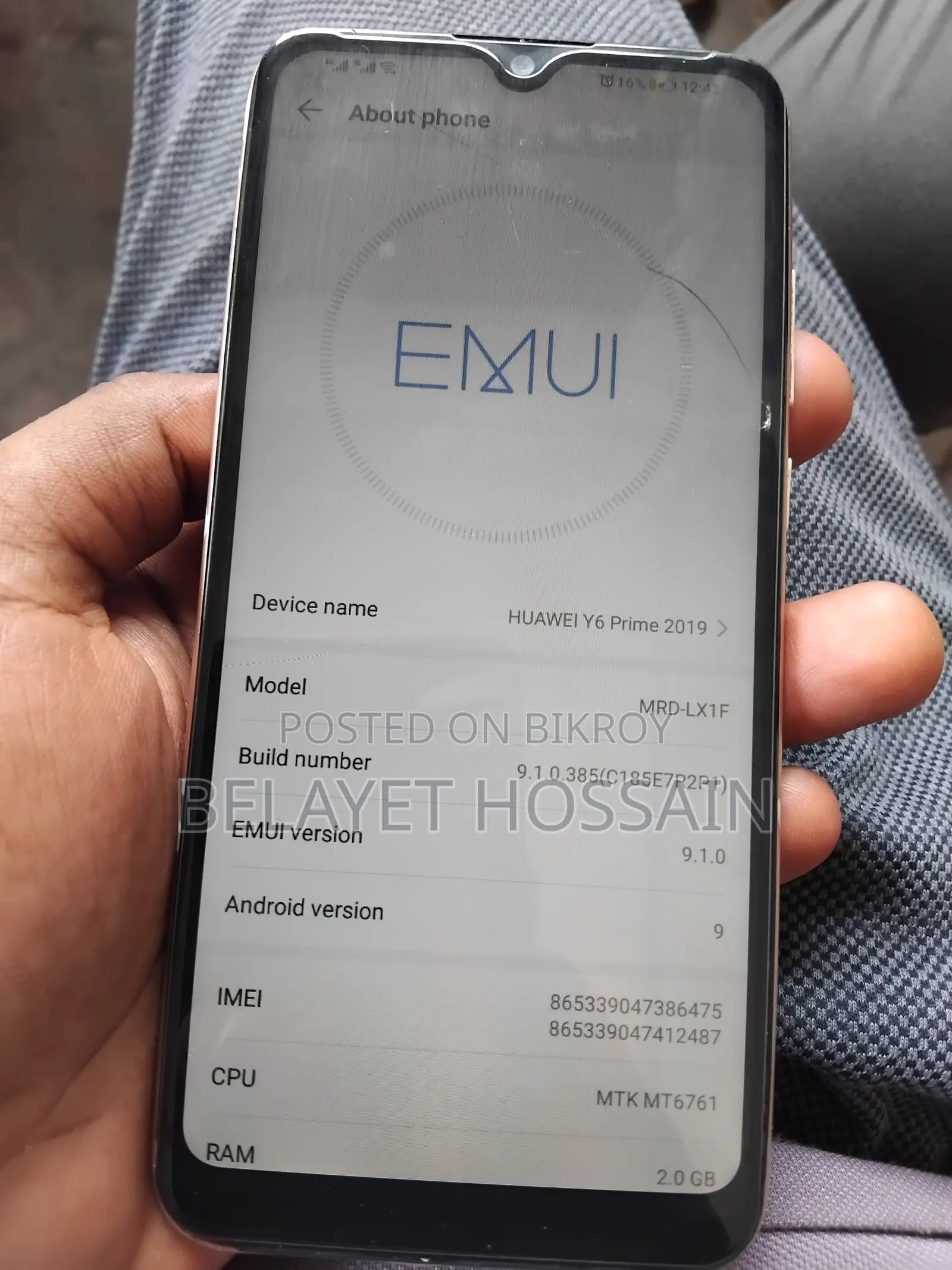 Huawei Y6 2019 32 GB Yellow
