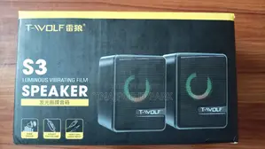 T-wolf S3 USB 2.0 Desktop Speaker With RGB Light