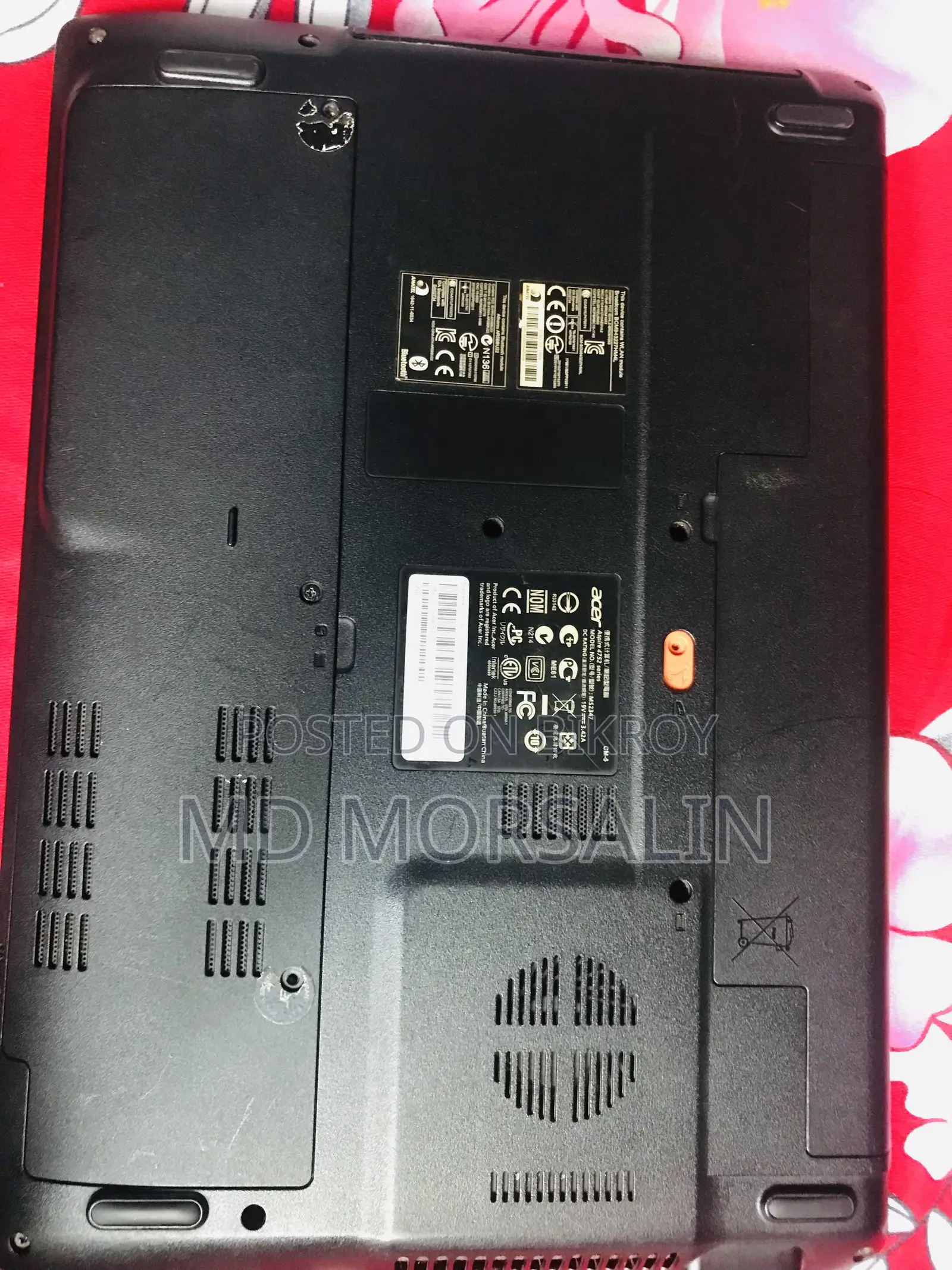Laptop Acer Aspire 4752 4GB Intel Core i5 HDD 512GB