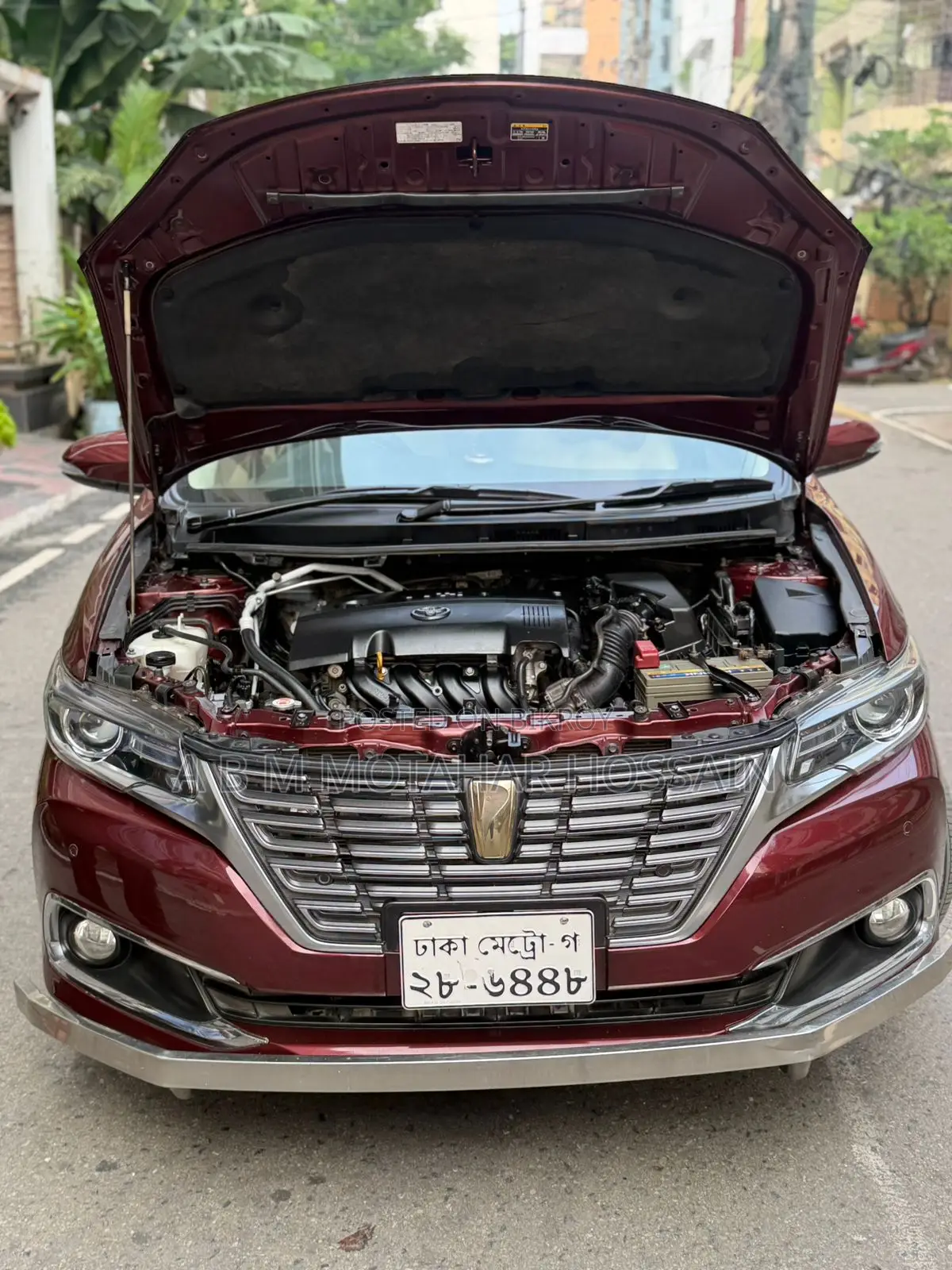 টয়োটা প্রিমিয়ো ১.৫ ফ্রন্ট হুইল ড্রাইভ ২০১৭ মেরুন