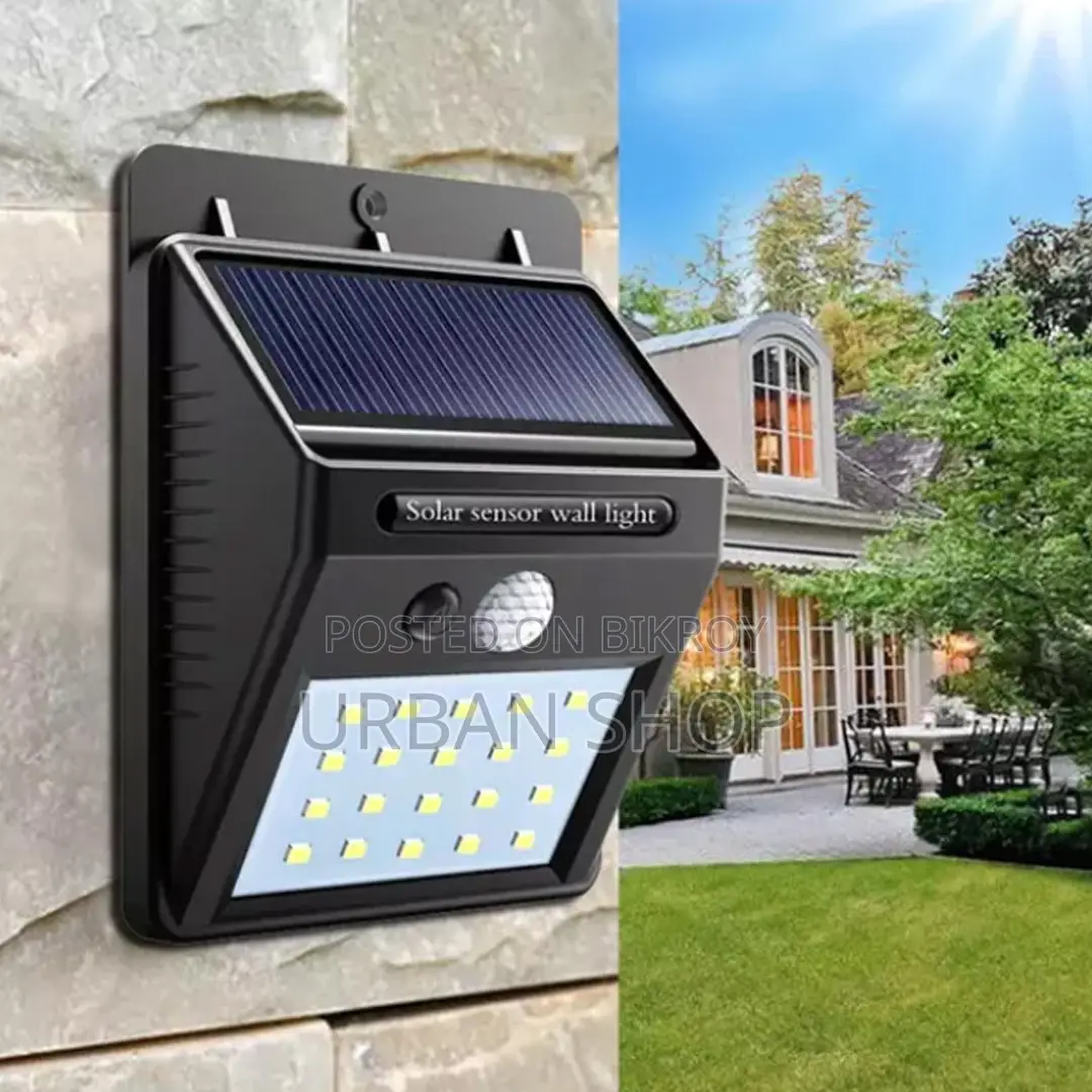 30 Led Motion Sensor Wall Solar Light Waterproof Security Lamp