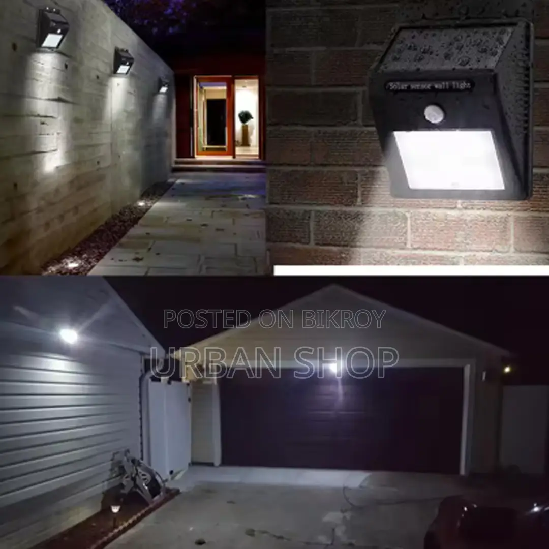 30 Led Motion Sensor Wall Solar Light Waterproof Security Lamp